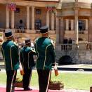 The State visit to South Africa started with a welcoming ceremony in Pretoria (Photo: Lise Åserud, Scanpix).